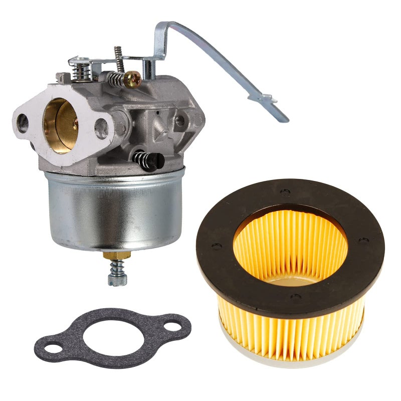 HIFROM Carburetor Carb with Gasket Replacement for Tecumseh 631918 HS40 4HP HS50 5HP Engine with Air Filter Replacement for 30727 30604 - Image 1